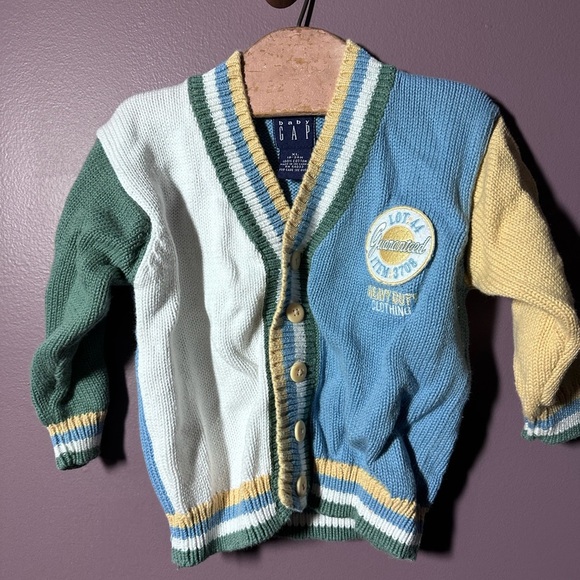 Vintage GAP Kids Multicolor Cardigan Sweater - Picture 6 of 6